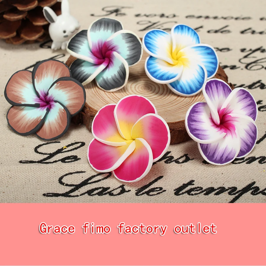 6pc/lot 40mm Cheap Polymer Clay Plumeria Flower Beads Diy Bali Jewelry Necklace Berloque Decoration Fimo Craft Accessory Atacado
6pc/lot 40mm Cheap Polymer Clay Plumeria Flower Beads Diy Bali Jewelry Necklace Berloque Decoration Fimo Craft Accessory Atacado