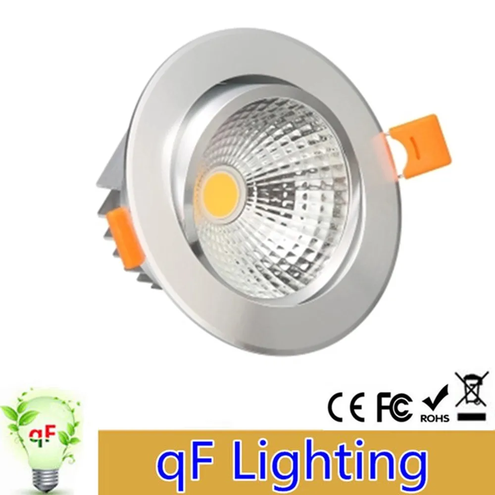 1pcs/lot Silver Shell 3W 5W 7W 10W 12W Dimmable COB LED Embeded Downlights Spot light bulbs AC85V-265V Recessed ceiling lamp
1pcs/lot Silver Shell 3W 5W 7W 10W 12W Dimmable COB LED Embeded Downlights Spot light bulbs AC85V-265V Recessed ceiling lamp