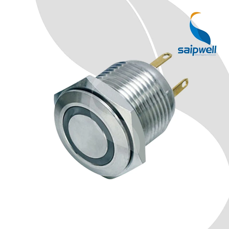 2A/36VAC ResetableType Waterproof IP67 Mini Button Switch / Flat Shape Metal Push Button Switch With LED(SP16-D4)
2A/36VAC ResetableType Waterproof IP67 Mini Button Switch / Flat Shape Metal Push Button Switch With LED(SP16-D4)
