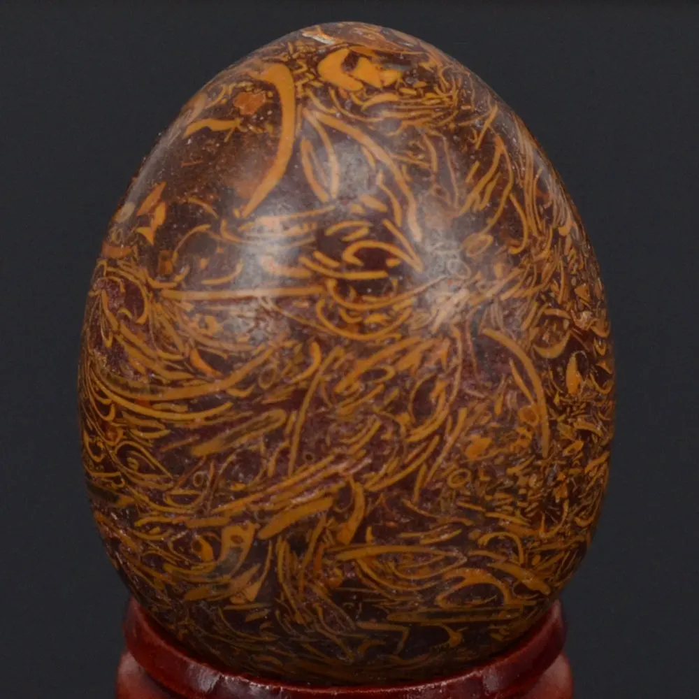 34x44MM Natural Gemstone Fossil Jasper Elephant Skin Jasper Sphere Egg Chakra Healing Reiki Stone Carving Crafts W/Stand
34x44MM Natural Gemstone Fossil Jasper Elephant Skin Jasper Sphere Egg Chakra Healing Reiki Stone Carving Crafts W/Stand