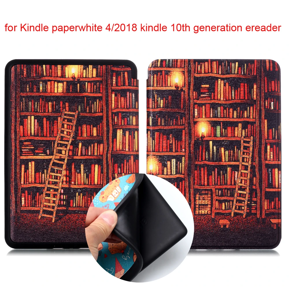 Soft silicone case for kindle paperwhite 4 2018 10th generation 6'' ereader ebook PU leather print smart cover+screen protector
Soft silicone case for kindle paperwhite 4 2018 10th generation 6'' ereader ebook PU leather print smart cover+screen protector