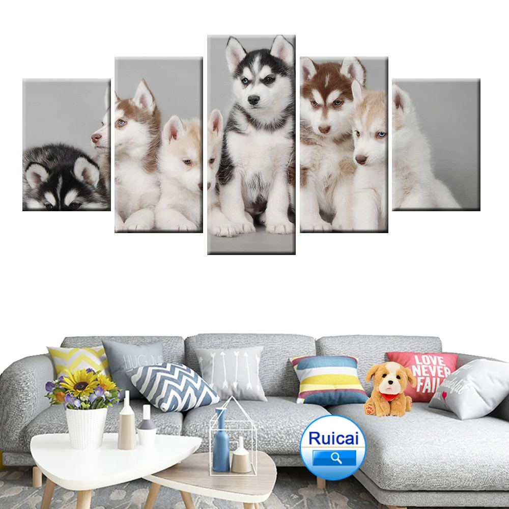 Cute Puppy Animal Poster Canvas Wall Art 5 Panel for Home Decor Children's Room Unique Gift Wall Picture
Cute Puppy Animal Poster Canvas Wall Art 5 Panel for Home Decor Children's Room Unique Gift Wall Picture