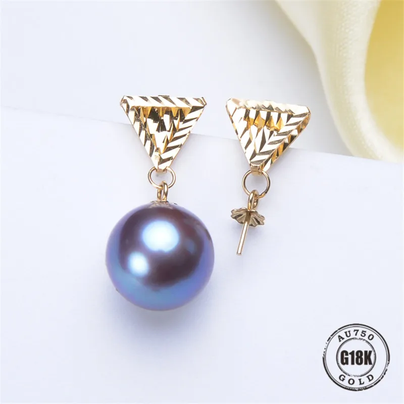 DIY Earrings Jewelry Findings Blank Earrings Bracket AU750 G18K Yellow Gold Simple Bracket Natural Pearl Needle Cap Accessories
DIY Earrings Jewelry Findings Blank Earrings Bracket AU750 G18K Yellow Gold Simple Bracket Natural Pearl Needle Cap Accessories