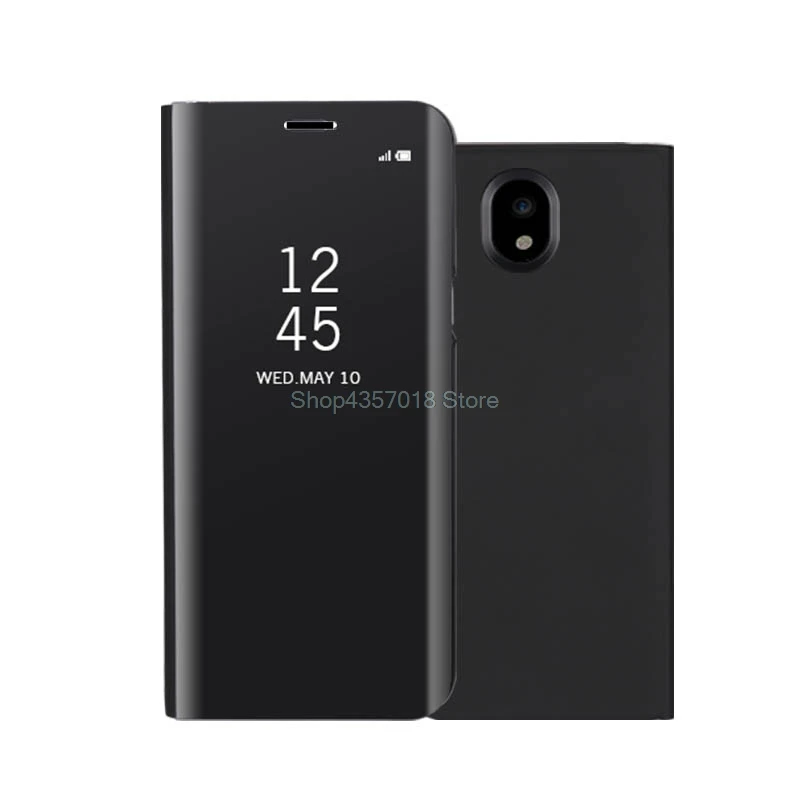 Прозрачный зеркальный флип-чехол для SAMSUNG Galaxy J5 2017 Duos J530F/DS J530 умный чехол J7 J730F
