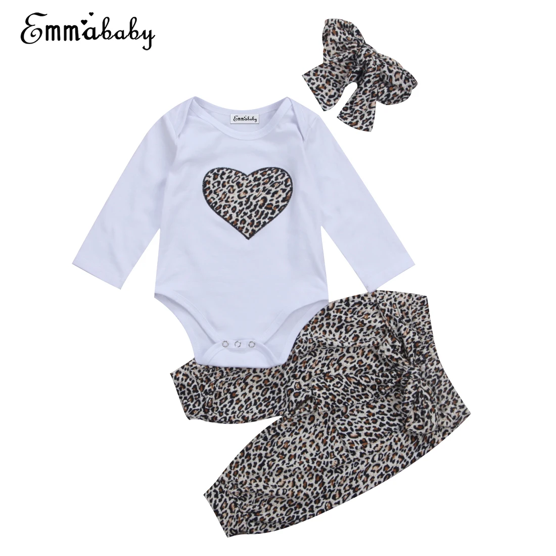 Lovely Newborn Baby Kids Girls Clothes Set Autumn Spring Long Sleeve Bodysuit+Long Leopard Pants 2017 New Fashion Outfits Set
Lovely Newborn Baby Kids Girls Clothes Set Autumn Spring Long Sleeve Bodysuit+Long Leopard Pants 2017 New Fashion Outfits Set