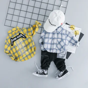 Children Kid Baby Boy Girl Clothing Plaid Shirt Jeans Set For 1 2 3 4 Years Spring Autumn Cotton Girls Infant Clothing
Children Kid Baby Boy Girl Clothing Plaid Shirt Jeans Set For 1 2 3 4 Years Spring Autumn Cotton Girls Infant Clothing