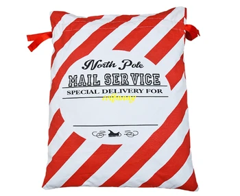10pcs/lot DHL Fast shipping 2017 Newest Red stripe Creative Santa Claus Style Drawstring Canvas Santa Sack Christmas Gift Bag
10pcs/lot DHL Fast shipping 2017 Newest Red stripe Creative Santa Claus Style Drawstring Canvas Santa Sack Christmas Gift Bag