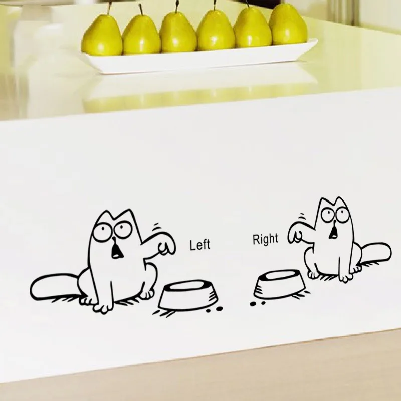 % Left Right newest DIY Cartoon cat need food home decor wall sticker lovely kitchen pet store car decals for kids room vinyl
% Left Right newest DIY Cartoon cat need food home decor wall sticker lovely kitchen pet store car decals for kids room vinyl