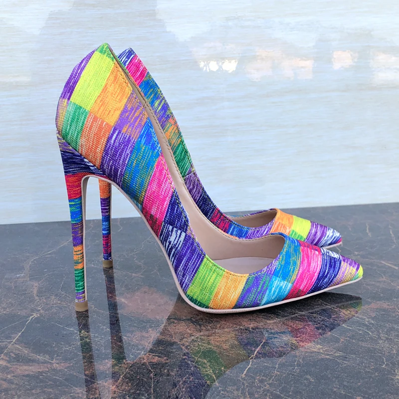 Early spring new colorful pointed high heels 12CM fashion stiletto shallow mouth T station catwalk ladies shoes
Early spring new colorful pointed high heels 12CM fashion stiletto shallow mouth T station catwalk ladies shoes
