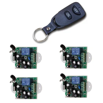 Hot Sale Smart Home Wireless Remote Switch 85V-250V Power Switch System 4 Receiver& 1 Transmitter 1CH Light Lamp LED ON OFF
Hot Sale Smart Home Wireless Remote Switch 85V-250V Power Switch System 4 Receiver& 1 Transmitter 1CH Light Lamp LED ON OFF