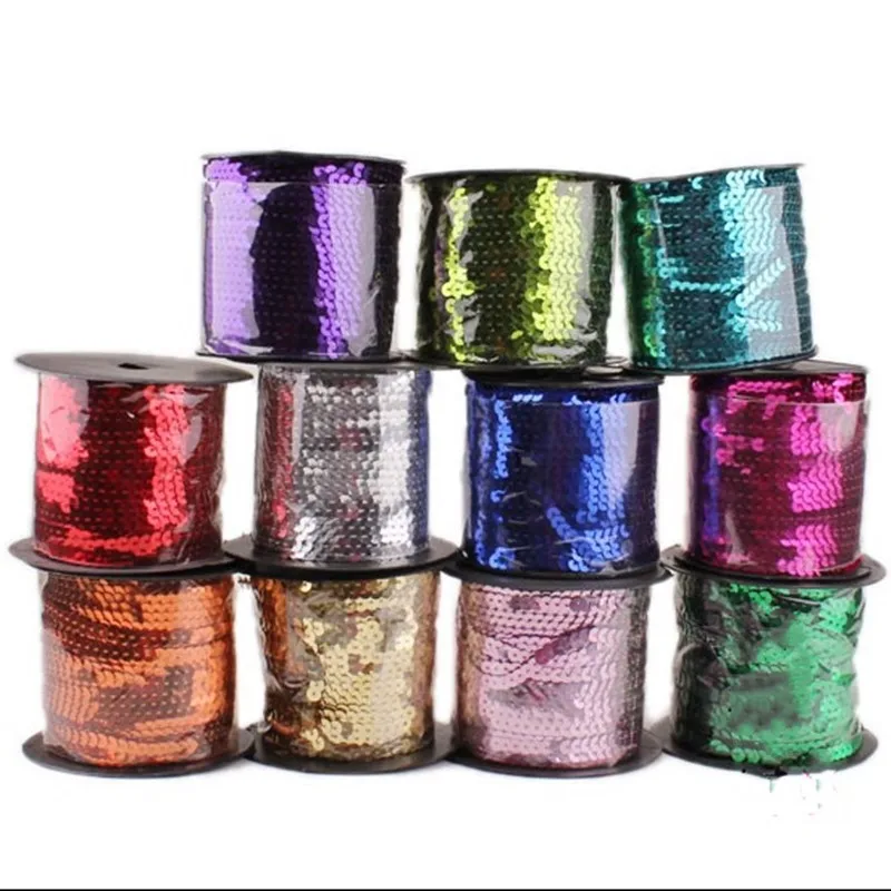 10 Yards 6mm AB Garment Sewing Flat Round Sequins Trim Clothing Strings In Roll For Decoration Craft Materials Accessories
10 Yards 6mm AB Garment Sewing Flat Round Sequins Trim Clothing Strings In Roll For Decoration Craft Materials Accessories