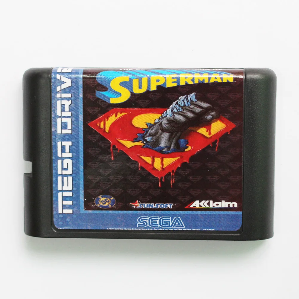 The Death And Return Of Superman EU/US Shell Game Cartridge 16 bit MD Game Card For Sega Mega Drive For Genesis
The Death And Return Of Superman EU/US Shell Game Cartridge 16 bit MD Game Card For Sega Mega Drive For Genesis