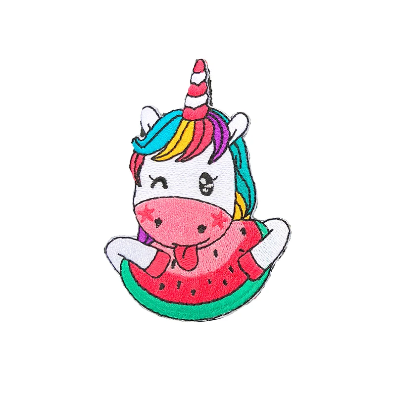 Prajna Hippie Unicorn Iron On Patches Unicorn Eating Watermelon Embroidered Patches For Clothes Applique Sewing Accessories
Prajna Hippie Unicorn Iron On Patches Unicorn Eating Watermelon Embroidered Patches For Clothes Applique Sewing Accessories