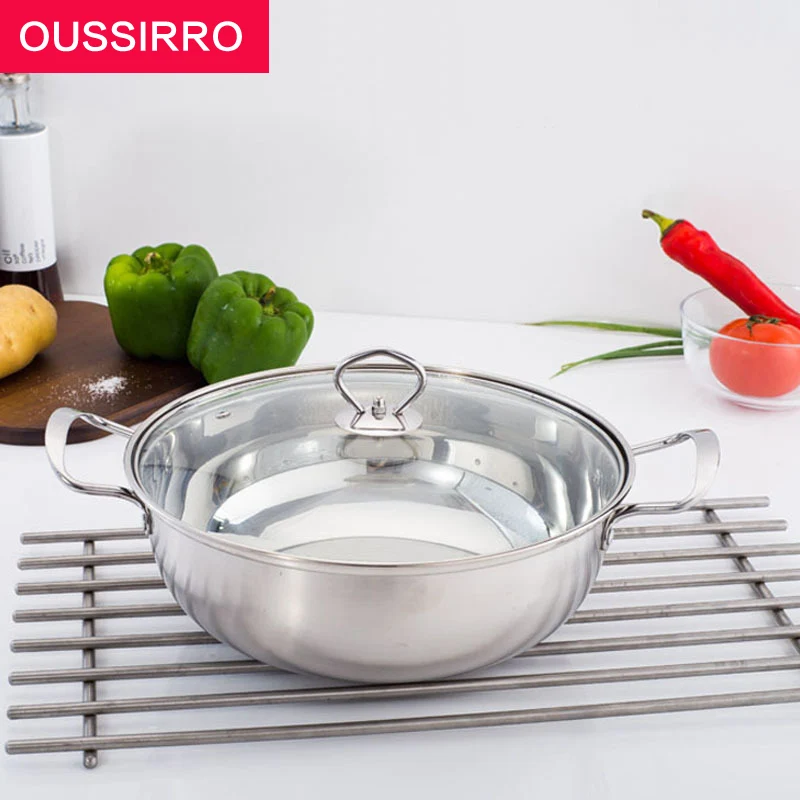 1pcs Multi Purpose Soup Pot Stainless Steel Pot with Toughened Glass Cover Kitchen Pot for Gas and Induction Cooker
1pcs Multi Purpose Soup Pot Stainless Steel Pot with Toughened Glass Cover Kitchen Pot for Gas and Induction Cooker