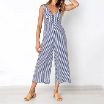 2019 New Arrival Spring And Summer Fashion printed zip button pocket V-neck women's jumpsuit With Fashionable Design 
2019 New Arrival Spring And Summer Fashion printed zip button pocket V-neck women's jumpsuit With Fashionable Design