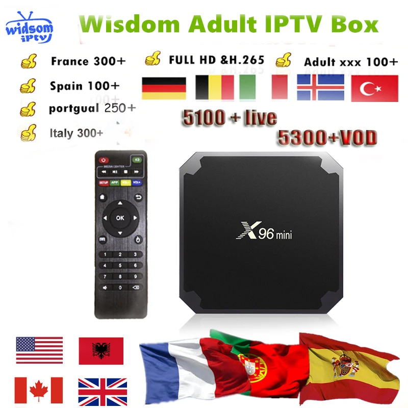 X96Mini Android TV- 1 years Europe IPTV Subscription Italia Dutch France UK German Arabic Dutch Sweden French Poland Portugal
X96Mini Android TV- 1 years Europe IPTV Subscription Italia Dutch France UK German Arabic Dutch Sweden French Poland Portugal