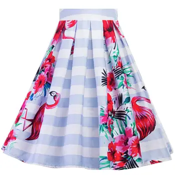 England Style 2018 Fashion new women Retro Vintage Woman Flamingo cute bird print skirt Casual Hepburn Woman A-Line Skirt
England Style 2018 Fashion new women Retro Vintage Woman Flamingo cute bird print skirt Casual Hepburn Woman A-Line Skirt
