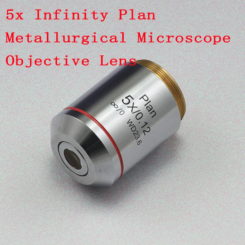 Фото Infinity Plan Metallurgical Microscope Objective Lens Long Working Distance 1PC 5x | Инструменты