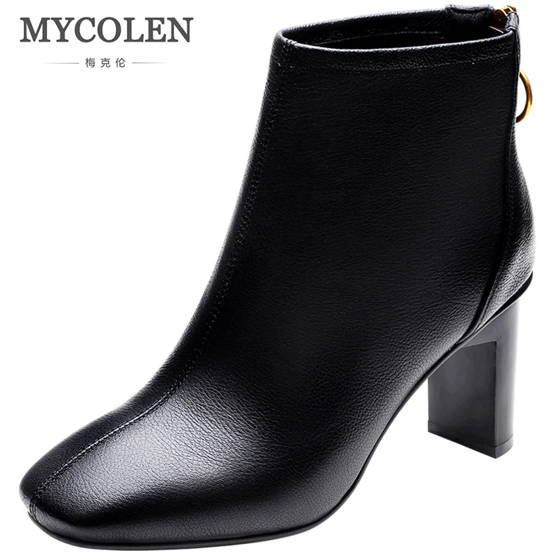 MYCOLEN 2019 New Chelsea Boots Women Handmade Genuine Leather Ankle Boots Lady Round Toe Short Motorcycle Booties Winter Shoes
MYCOLEN 2019 New Chelsea Boots Women Handmade Genuine Leather Ankle Boots Lady Round Toe Short Motorcycle Booties Winter Shoes