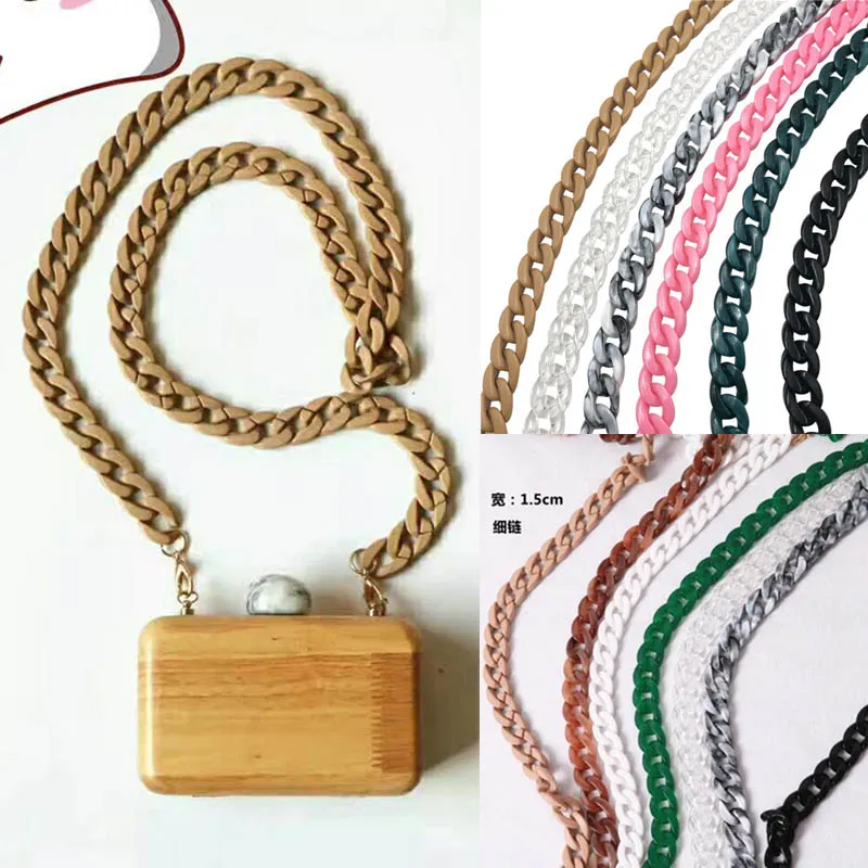 60/120cm Finished Acrylic Chains Bag Strap Handbag Chains Small size Fashion Color Women Bag Accessories Shoulder Strap N091
60/120cm Finished Acrylic Chains Bag Strap Handbag Chains Small size Fashion Color Women Bag Accessories Shoulder Strap N091