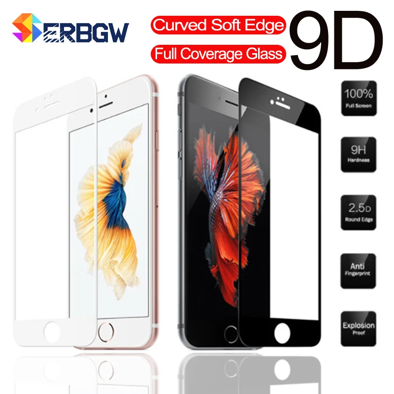 9D Full Cover Curved Edge Tempered Glass On For iPhone 6 6S 7 8 Plus Screen Protective Glass For iPhone 8 X XR XS Max Film Case
9D Full Cover Curved Edge Tempered Glass On For iPhone 6 6S 7 8 Plus Screen Protective Glass For iPhone 8 X XR XS Max Film Case