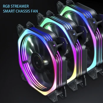 12 LEDs PC Computer Cooling Fan Quite Laptop Fan with Remote Control xComputer Cooler Cooling RGB Case Fan For CPU 120 x120x25mm
12 LEDs PC Computer Cooling Fan Quite Laptop Fan with Remote Control xComputer Cooler Cooling RGB Case Fan For CPU 120 x120x25mm