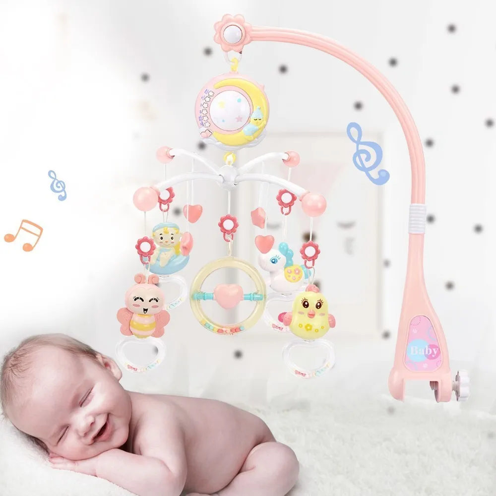 Baby Crib Mobiles Rattles Music Educational Toys Bed Bell Carousel for Cots Projection Infant Baby Toy 0-12 Months for Newborns
Baby Crib Mobiles Rattles Music Educational Toys Bed Bell Carousel for Cots Projection Infant Baby Toy 0-12 Months for Newborns