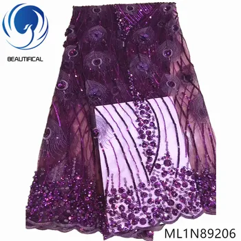 BEAUTIFICAL Tulle Sequins Beads Lace Tissu African 3d French Lace Fabric for Women Dress 3d Lace ML1N892
BEAUTIFICAL Tulle Sequins Beads Lace Tissu African 3d French Lace Fabric for Women Dress 3d Lace ML1N892