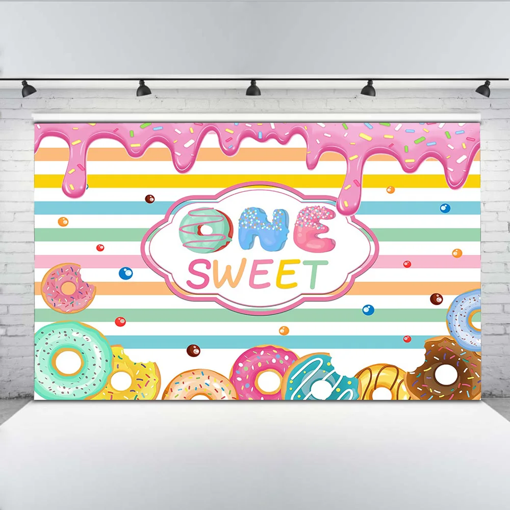 MEHOFOTO One Birthday Party Background Sweet Donut Photography Backdrops for Girls Colorful Stripes Baby Props for Photo Studio
MEHOFOTO One Birthday Party Background Sweet Donut Photography Backdrops for Girls Colorful Stripes Baby Props for Photo Studio