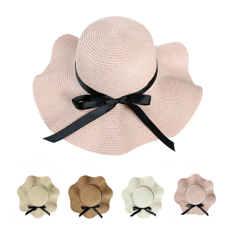 Hot 2019 New Summer Lotus Leaf Wavy Bow Sunshade Lady Straw Hat Seaside Sunscreen From Hats
Hot 2019 New Summer Lotus Leaf Wavy Bow Sunshade Lady Straw Hat Seaside Sunscreen From Hats