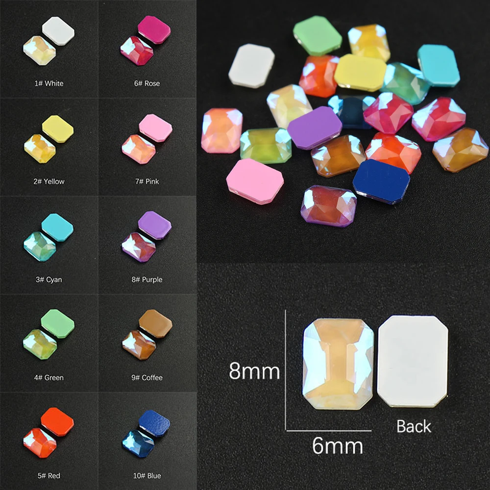 30PCs Flat Back Nail Rhinestones Rectangle Shiny Jelly AB 3D Strass Gem Stone Manicure Decors Charms Jewelry UV Gel Nail Art
30PCs Flat Back Nail Rhinestones Rectangle Shiny Jelly AB 3D Strass Gem Stone Manicure Decors Charms Jewelry UV Gel Nail Art