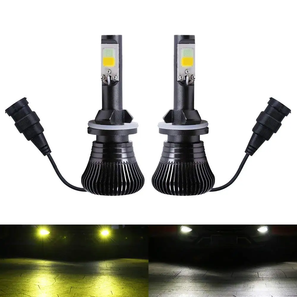 880 881 Fog LED Light Bulbs Amber Yellow 3000K White 6000K Dual Color for Trucks Cars Lamps DRL Daytime Running Lights
880 881 Fog LED Light Bulbs Amber Yellow 3000K White 6000K Dual Color for Trucks Cars Lamps DRL Daytime Running Lights