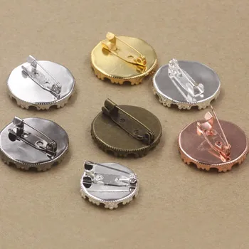 Brooch Bases Pins Back with 20mm 25mm Round Crown Bezel Cameo Cabochons Settings Blanks Brooches Findings DIY Jewelry Making
Brooch Bases Pins Back with 20mm 25mm Round Crown Bezel Cameo Cabochons Settings Blanks Brooches Findings DIY Jewelry Making