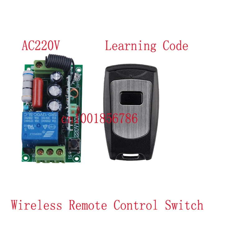 AC220V RF wireless remote control switch system 1Receiver &1Transmitter Learning code 315/433MHZ for LED Light Lamp ON/OFF
AC220V RF wireless remote control switch system 1Receiver &1Transmitter Learning code 315/433MHZ for LED Light Lamp ON/OFF