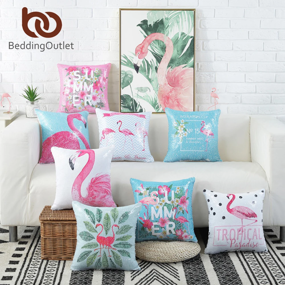 BeddingOutlet Sequin Cushion Cover Flamingo Pillow Case Summer Pink Blue Mermaid Decorative Pillowcase Stylish Home Decor
BeddingOutlet Sequin Cushion Cover Flamingo Pillow Case Summer Pink Blue Mermaid Decorative Pillowcase Stylish Home Decor