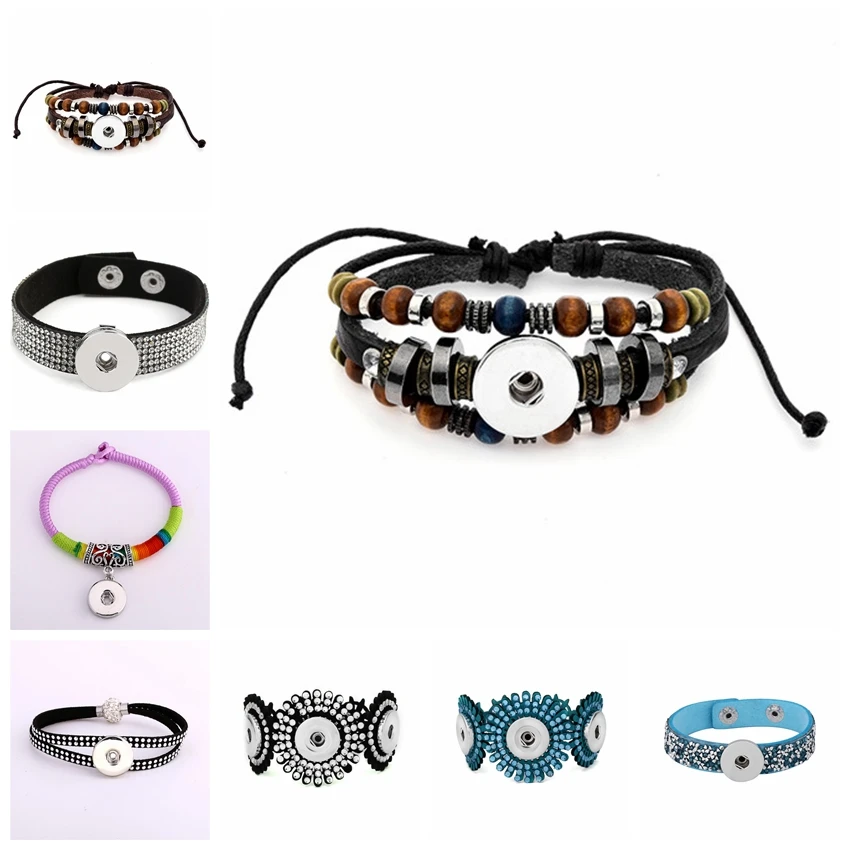 Boho Leather Bracelets for Women Men Beaded Snap Bracelet fit 18mm/20mm DIY Snap Buttons
Boho Leather Bracelets for Women Men Beaded Snap Bracelet fit 18mm/20mm DIY Snap Buttons