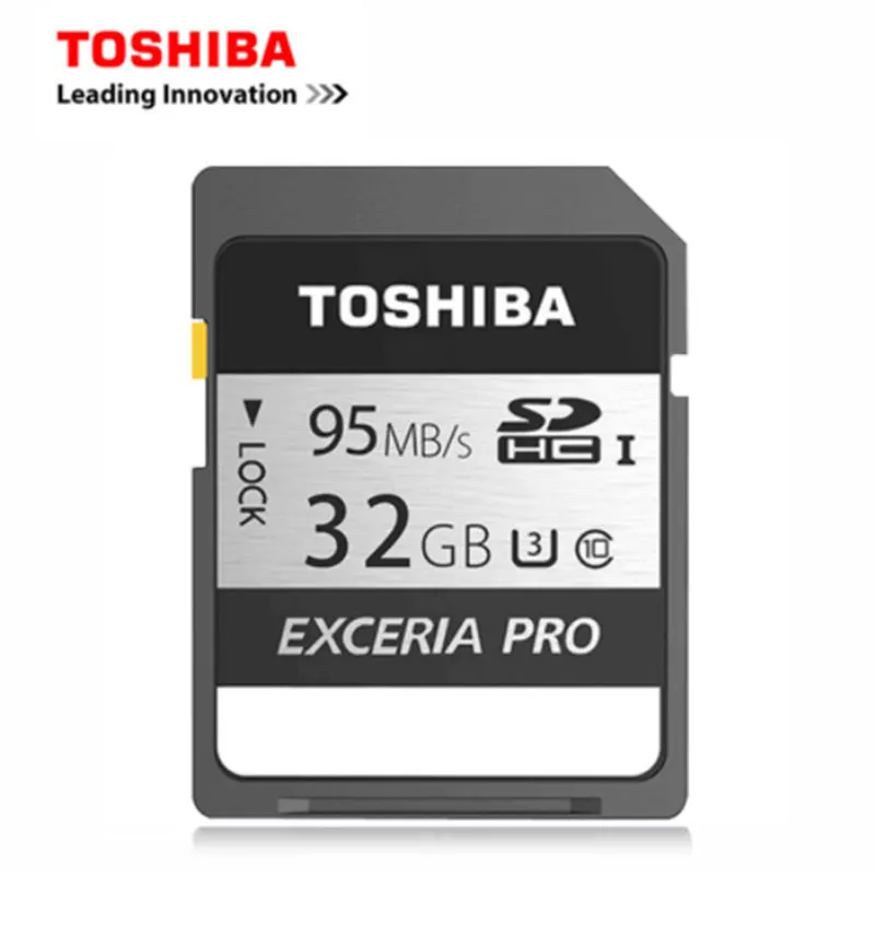 

Toshiba 32GB/64GB SDXC 95mb/s Memory EXCERIA PRO SD U3 SDHC N401 Card UHS-1 4K HD Genuine C10 Class 10 Card for Camera