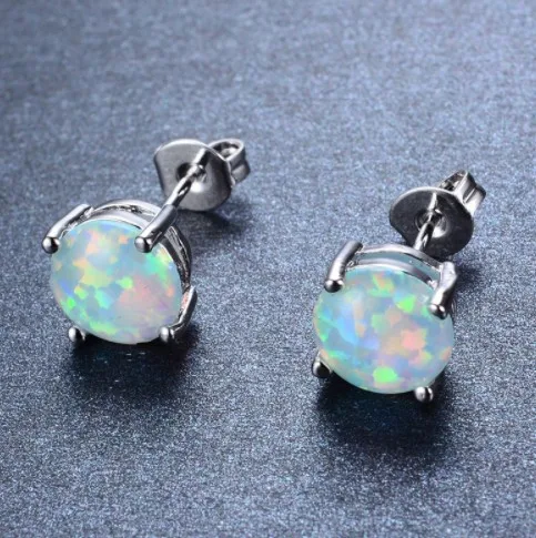 SALE Fashion jewelry new crystal from Swarovskis 925 Sterling Silver Stud Earrings for Women White/Blue Fire Opal Earrings
SALE Fashion jewelry new crystal from Swarovskis 925 Sterling Silver Stud Earrings for Women White/Blue Fire Opal Earrings