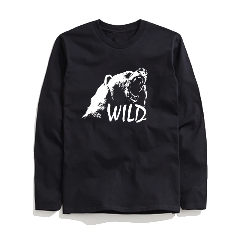 COOLMIND BE0114L 100% cotton long sleeve wild bear print men T shirt casual loose o-neck men tshirt cool men tops tee shirts
COOLMIND BE0114L 100% cotton long sleeve wild bear print men T shirt casual loose o-neck men tshirt cool men tops tee shirts