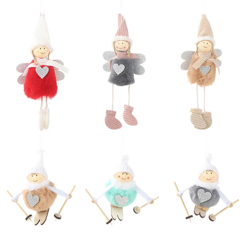 Cute Angel Plush Doll Christmas Decoration Pendant ski doll Creative Christmas Tree Ornaments Christmas Decoration For Navidad
Cute Angel Plush Doll Christmas Decoration Pendant ski doll Creative Christmas Tree Ornaments Christmas Decoration For Navidad