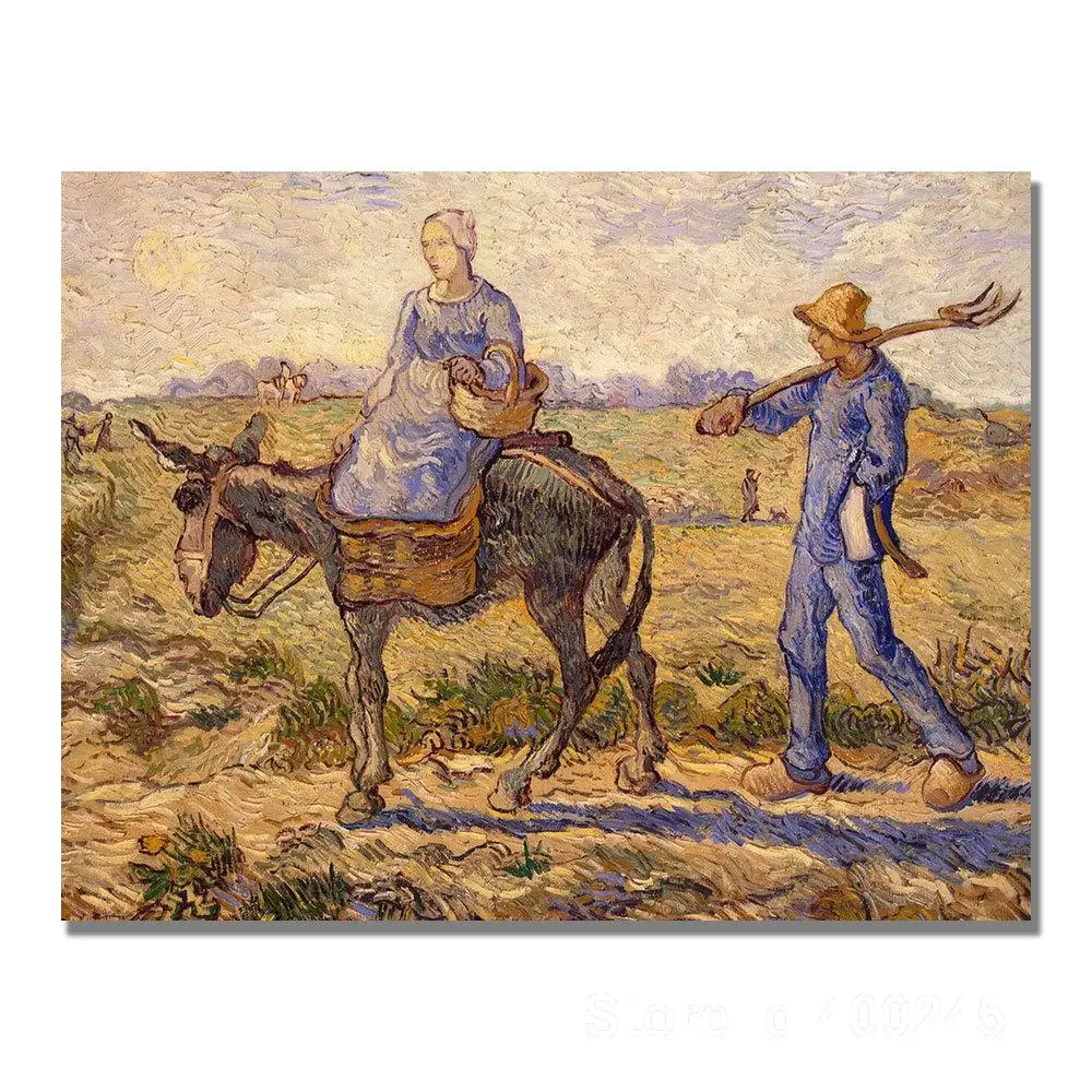 Famous Oil painting Morning Going out to Work Vincent Van Gogh reproductions Canvas Art High quality Hand painted
Famous Oil painting Morning Going out to Work Vincent Van Gogh reproductions Canvas Art High quality Hand painted
