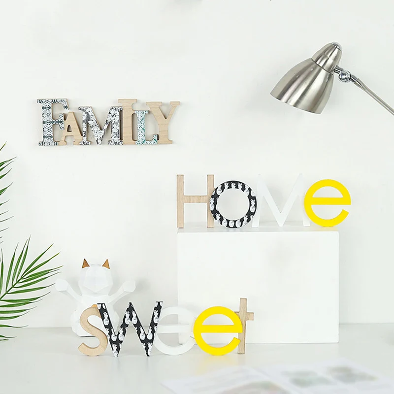 Nordic Wooden Home/Family Logo Wall Art Kindergarten Decoration Children Room Decoration Wedding Party Home Decoration Letters
Nordic Wooden Home/Family Logo Wall Art Kindergarten Decoration Children Room Decoration Wedding Party Home Decoration Letters