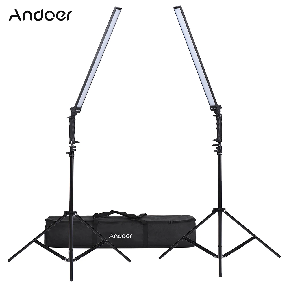 Andoer Photography Studio LED Lighting Kit Dimmable LED Video Light Handheld Fill Light w/Stand for Shooting Video Portraits etc
Andoer Photography Studio LED Lighting Kit Dimmable LED Video Light Handheld Fill Light w/Stand for Shooting Video Portraits etc