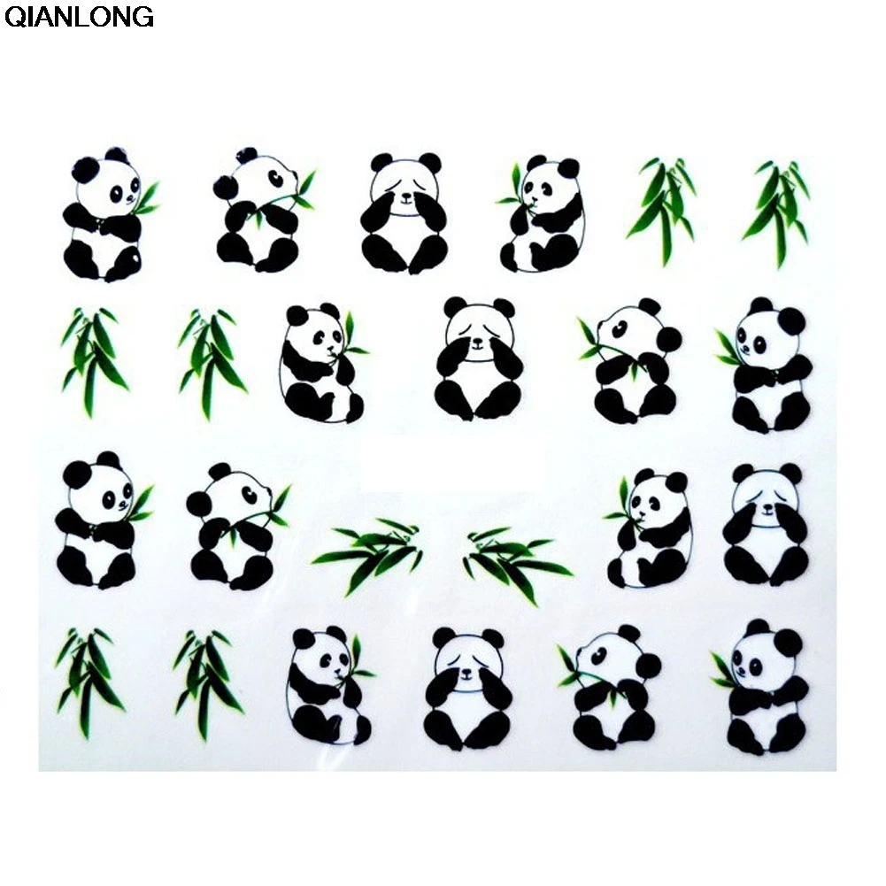 1 Sheet New Design 3D Water Transfer Printing Nail Art Sticker Decals Cute Panda DIY Nail Decoration Styling Tools
1 Sheet New Design 3D Water Transfer Printing Nail Art Sticker Decals Cute Panda DIY Nail Decoration Styling Tools