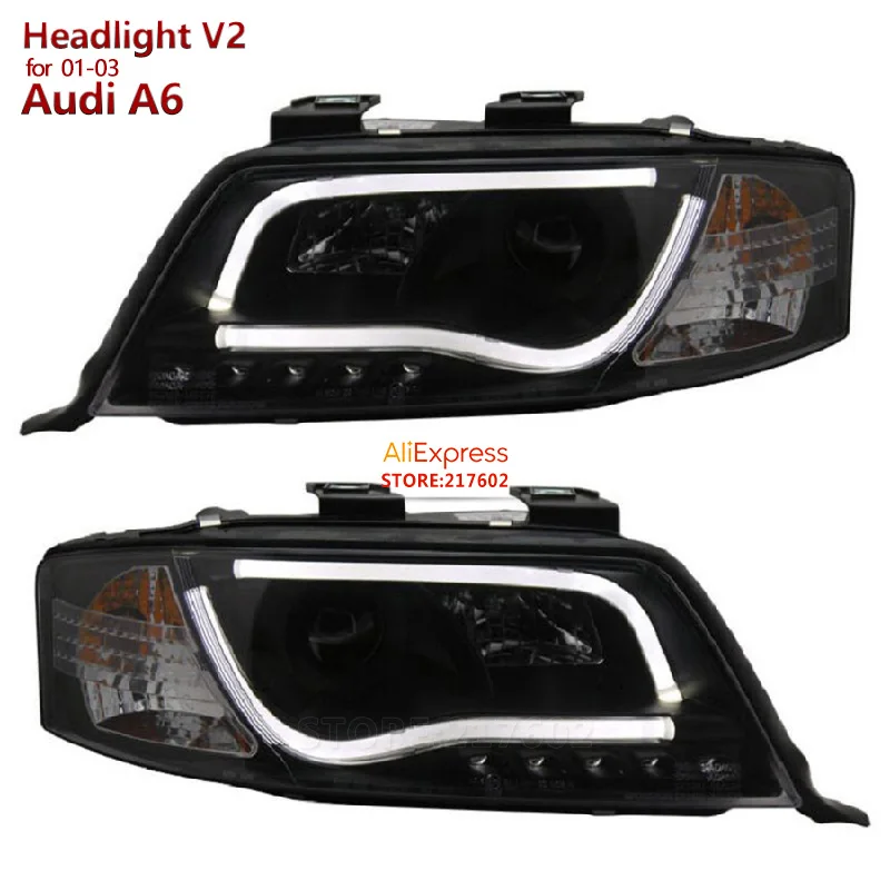 SONAR Brand High Quality tuning lamps for Audi A6 Projector Headlights fit 2001-2003 year models- with LED BAR light V2 type
SONAR Brand High Quality tuning lamps for Audi A6 Projector Headlights fit 2001-2003 year models- with LED BAR light V2 type