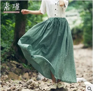 Original design for new products in spring and summer 2016, 100% cotton linen women loose big yards skirts
Original design for new products in spring and summer 2016, 100% cotton linen women loose big yards skirts