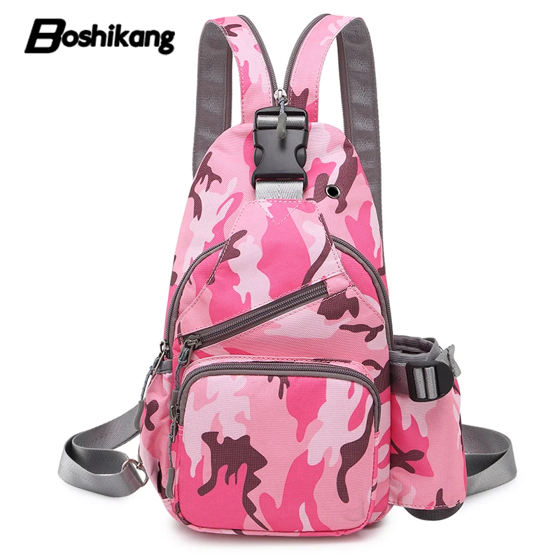 Boshikang Women Daily Ipad Daypack Camouflage Female Chest Bag Multifunction Sling Bag Girl Shoulder Messenger Bag Women&men 
Boshikang Women Daily Ipad Daypack Camouflage Female Chest Bag Multifunction Sling Bag Girl Shoulder Messenger Bag Women&men