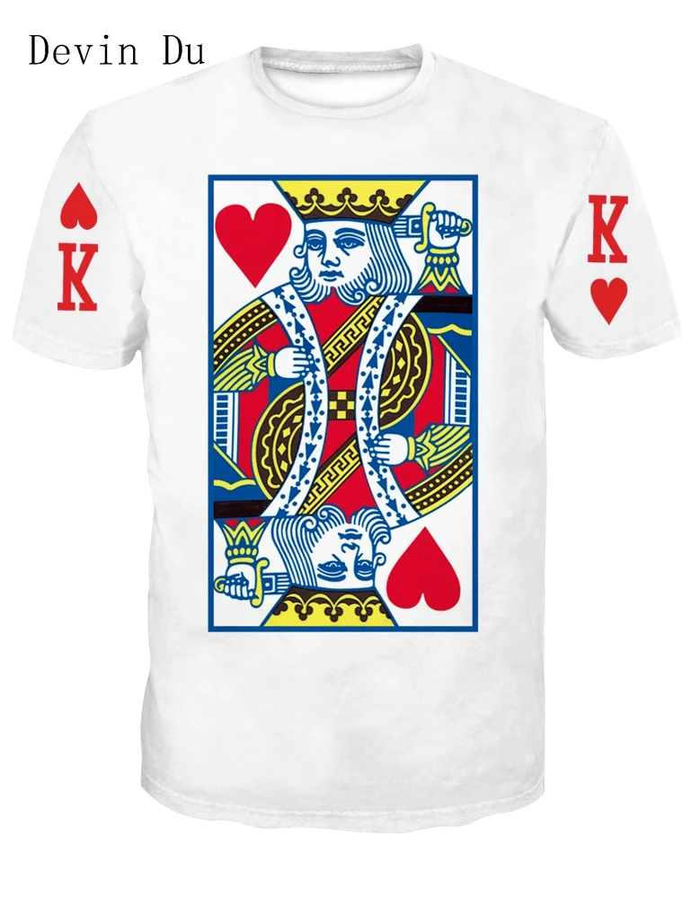 Summer Style Hip Hop T Shirt Men/women Playing Cards Print 3d T Shirt Harajuku Clothes Camisa Masculina Size King Poker Shirt
Summer Style Hip Hop T Shirt Men/women Playing Cards Print 3d T Shirt Harajuku Clothes Camisa Masculina Size King Poker Shirt
