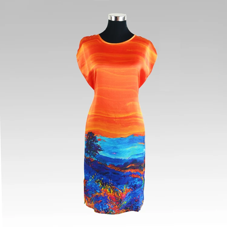 100% Silk Satin Dress Natural Silk Satin Fabric Women Summer Dresses New Desigual Printed Pattern Wholesale
100% Silk Satin Dress Natural Silk Satin Fabric Women Summer Dresses New Desigual Printed Pattern Wholesale