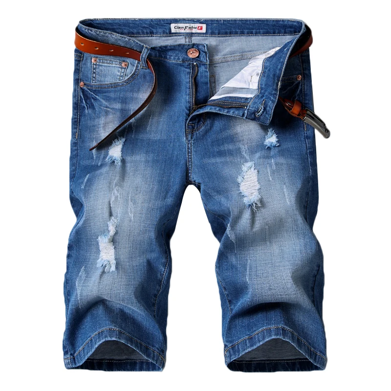 Classic Men Hole Denim Shorts 2019 Summer New Style Fashion Casual Cotton Elastic Slim Fit Short Blue Jeans Male Brand Clothes
Classic Men Hole Denim Shorts 2019 Summer New Style Fashion Casual Cotton Elastic Slim Fit Short Blue Jeans Male Brand Clothes